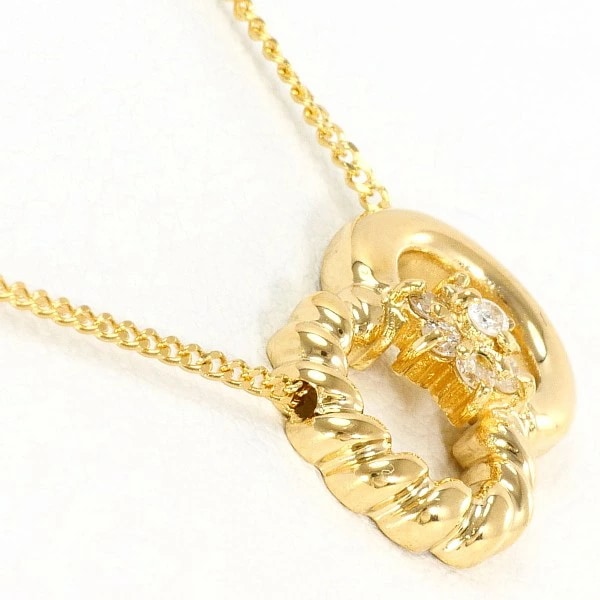 K18 18金 YG イエローゴールド ネックレス ダイヤ 0.11 約40cm ジュエリー 中古 K18 18金 YG イエローゴールド ネックレス ダイヤ 0.11 約40cm ジュエリー 中古