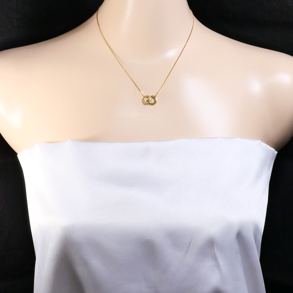 K18 18金 YG イエローゴールド ネックレス ダイヤ 0.11 約40cm ジュエリー 中古 K18 18金 YG イエローゴールド ネックレス ダイヤ 0.11 約40cm ジュエリー 中古