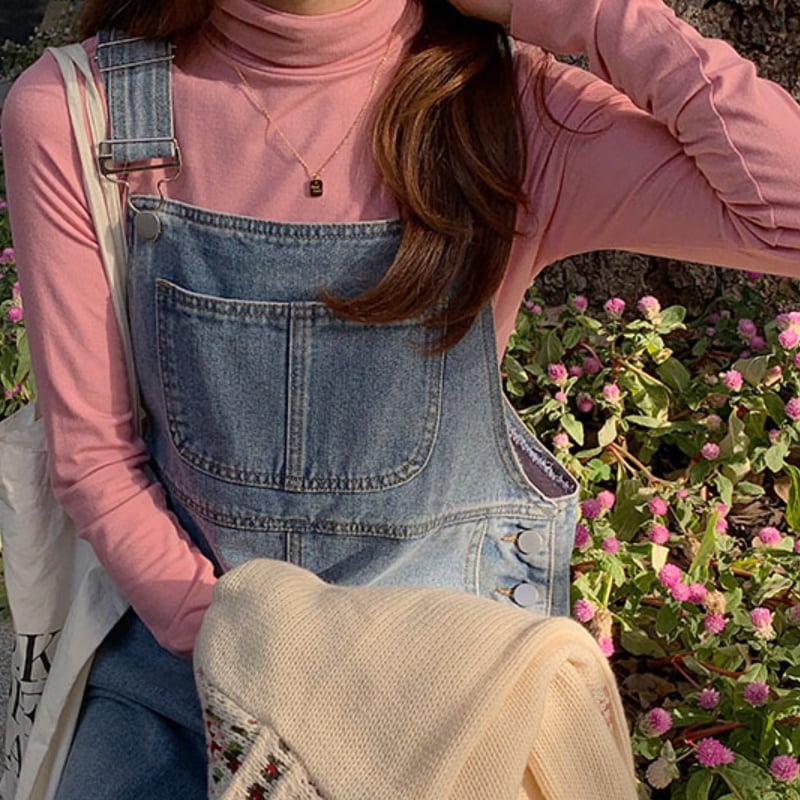 レディース ボトムス デニム ジャンパースカート ロング丈 楽ちん レトロ ヴィンテージ レディース ボトムス デニム ジャンパースカート ロング丈 楽ちん レトロ ヴィンテージ