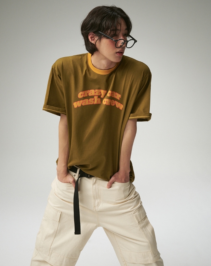 【Crazy Car Wash Crew】24SS★ CREW RINGER T-SHIRTS Crazy Car Wash Crew] CREW RINGER T-SHIRTS Tシャツ・カットソー