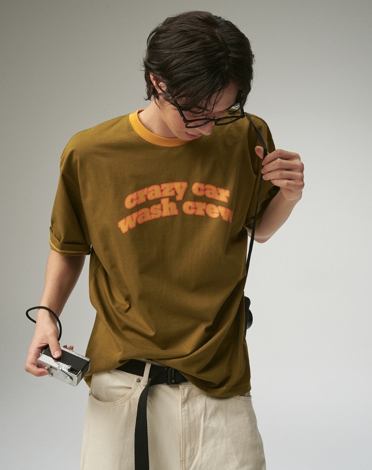 【Crazy Car Wash Crew】24SS★ CREW RINGER T-SHIRTS Crazy Car Wash Crew] CREW RINGER T-SHIRTS Tシャツ・カットソー