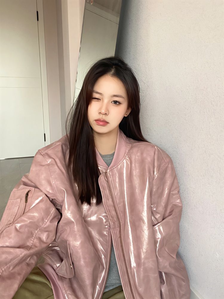 ジャケット ライダースジャケット フェイクレザーライダースジャケット2