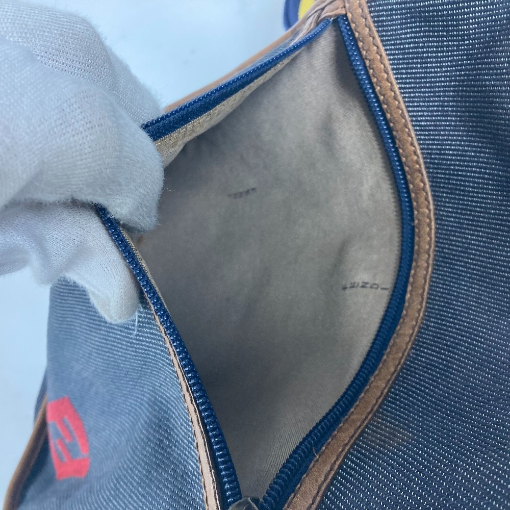 ショルダーバッグ ロゴ ポシェット 斜め掛け カバン デニム ブルー ショルダーバッグ ロゴ ポシェット 斜め掛け カバン デニム ブルー