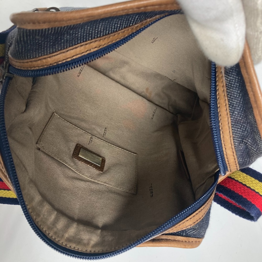 ショルダーバッグ ロゴ ポシェット 斜め掛け カバン デニム ブルー ショルダーバッグ ロゴ ポシェット 斜め掛け カバン デニム ブルー