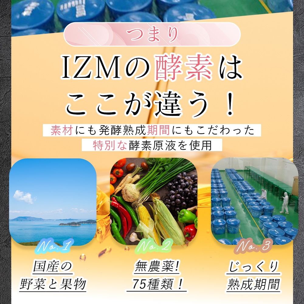 【2本セット】酵素ドリンク IZM 【 PLUS 】PREMIUM TASTE 1000ml イズム