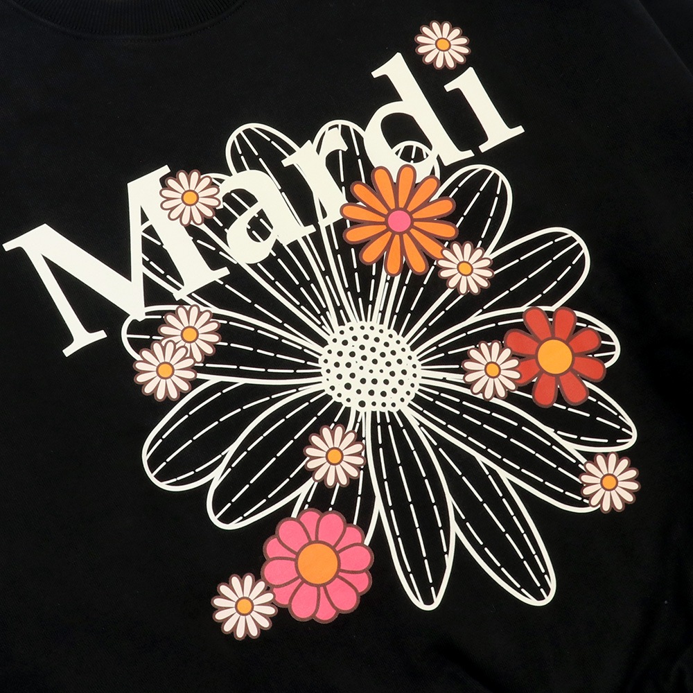 SWEATSHIRT FLOWERMARDI BLOSSOM BLACK CREAM 長袖 レディース 韓国 ファッション アパレル SWEATSHIRT FLOWERMARDI BLOSSOM BLACK CREAM 長袖 レディース 韓国 ファッション アパレル