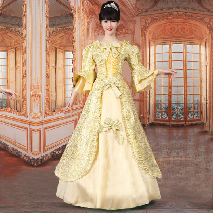 新品 貴族ドレス 中世ヨーロッパ 貴族風 お姫様ドレス 舞台衣装 宮廷ドレス 王族服 舞台 オペラ声楽 厚サテン パーティー 演奏会 豪華 ステージ衣装 d9464c0c0m3