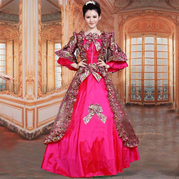 新品 貴族ドレス 中世ヨーロッパ 貴族風 お姫様ドレス 舞台衣装 宮廷ドレス 王族服 舞台 オペラ声楽 厚サテン パーティー 演奏会 豪華 ステージ衣装 d9464c0c0m3