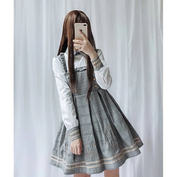 Qoo10] ロリータ服 森ガール 3点セット 【ワン