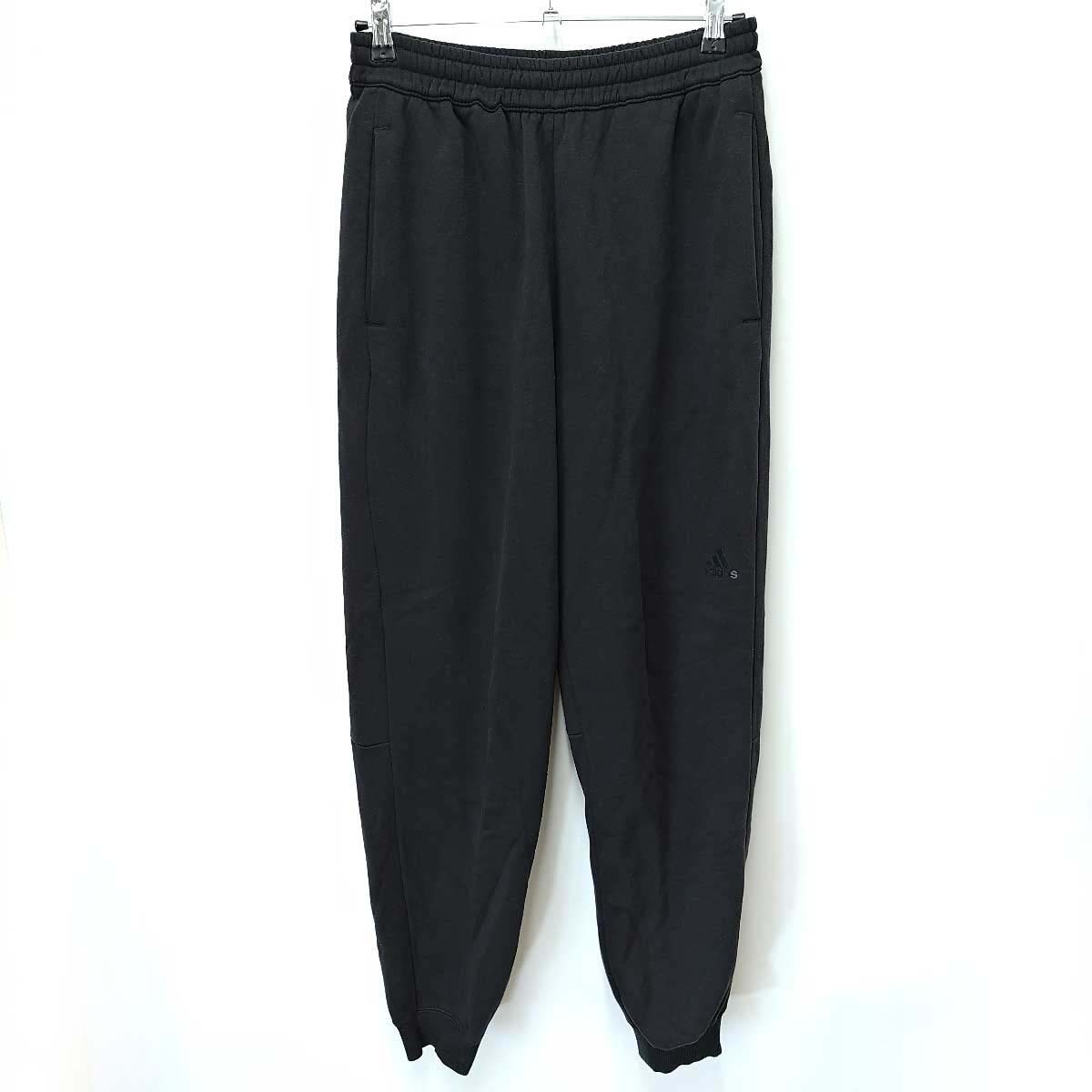 【中古】[上下セット] アディダス スウェット パーカー 長袖 裏起毛 裏フリース Must Haves Word GE0384 パンツ GE0354 M ブラック メンズ ADIDAS