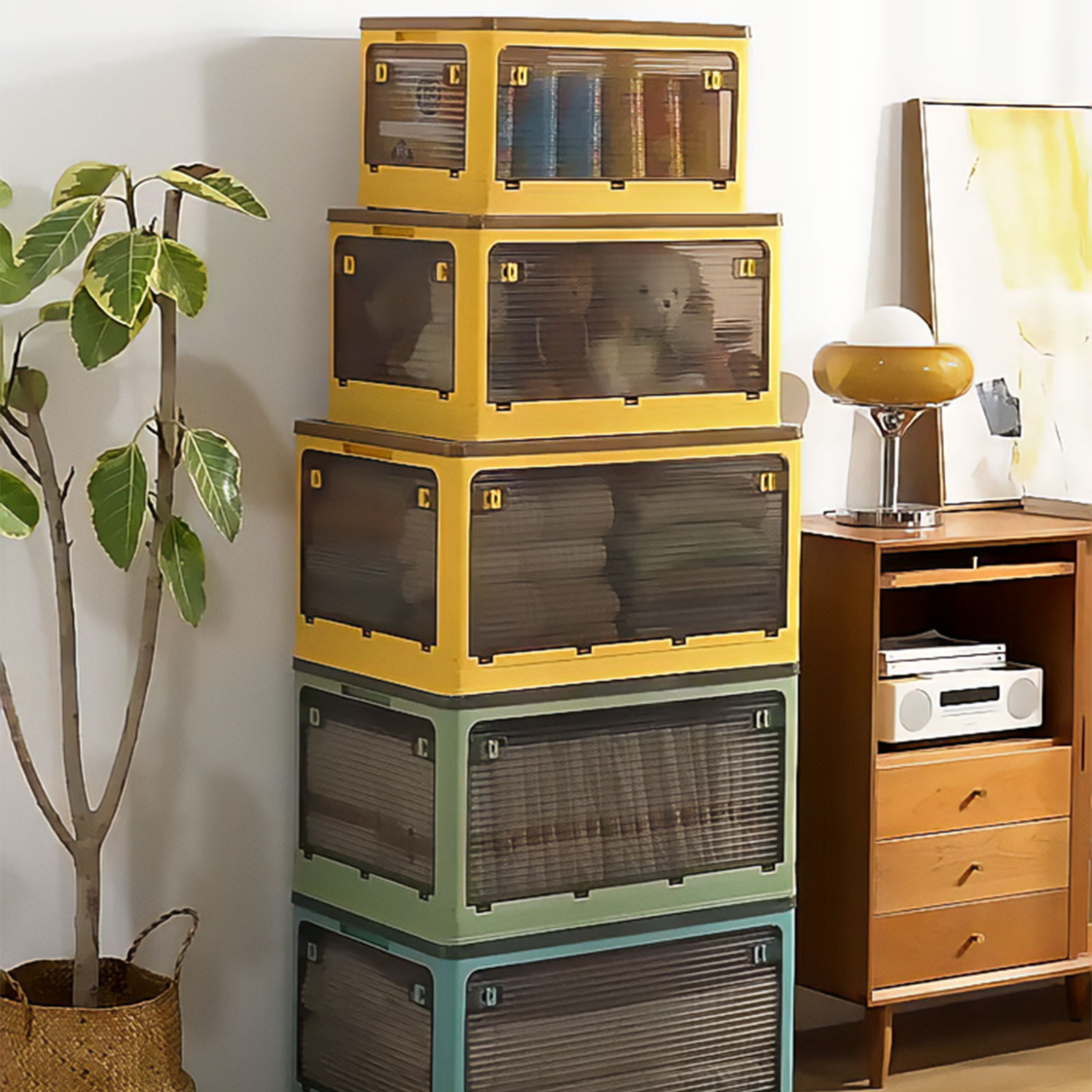 折りたたみ 収納ボックス Mサイズ 3個セット 大容量 積み重ね フタ付き おしゃれ 5面から取り出し可能 折りたたみ 収納ボックス Mサイズ 3個セット 大容量 積み重ね フタ付き おしゃれ 5面から取り出し可能