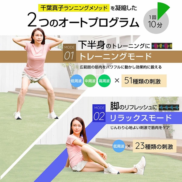 【正規販売店】千葉真子監修 脚用EMS Jogfoot 歩トレパッド (送料無料) EMS パッド マット 温感 トレーニング リラックス 骨盤底筋 腰 お尻 太もも 足 脚 筋肉 簡単 下半身