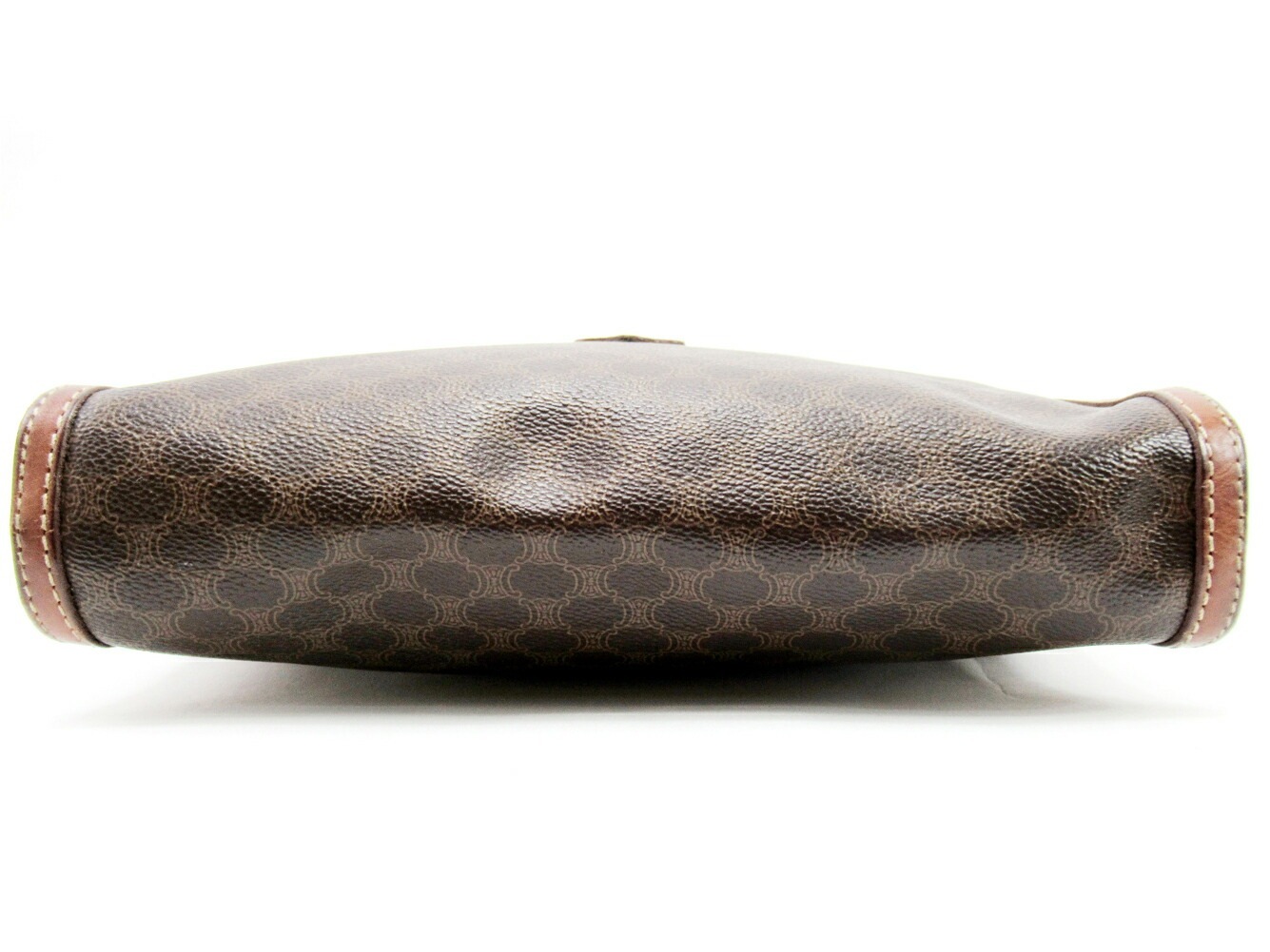 クラッチバッグ セカンドバッグ マカダム ブラウン 中古