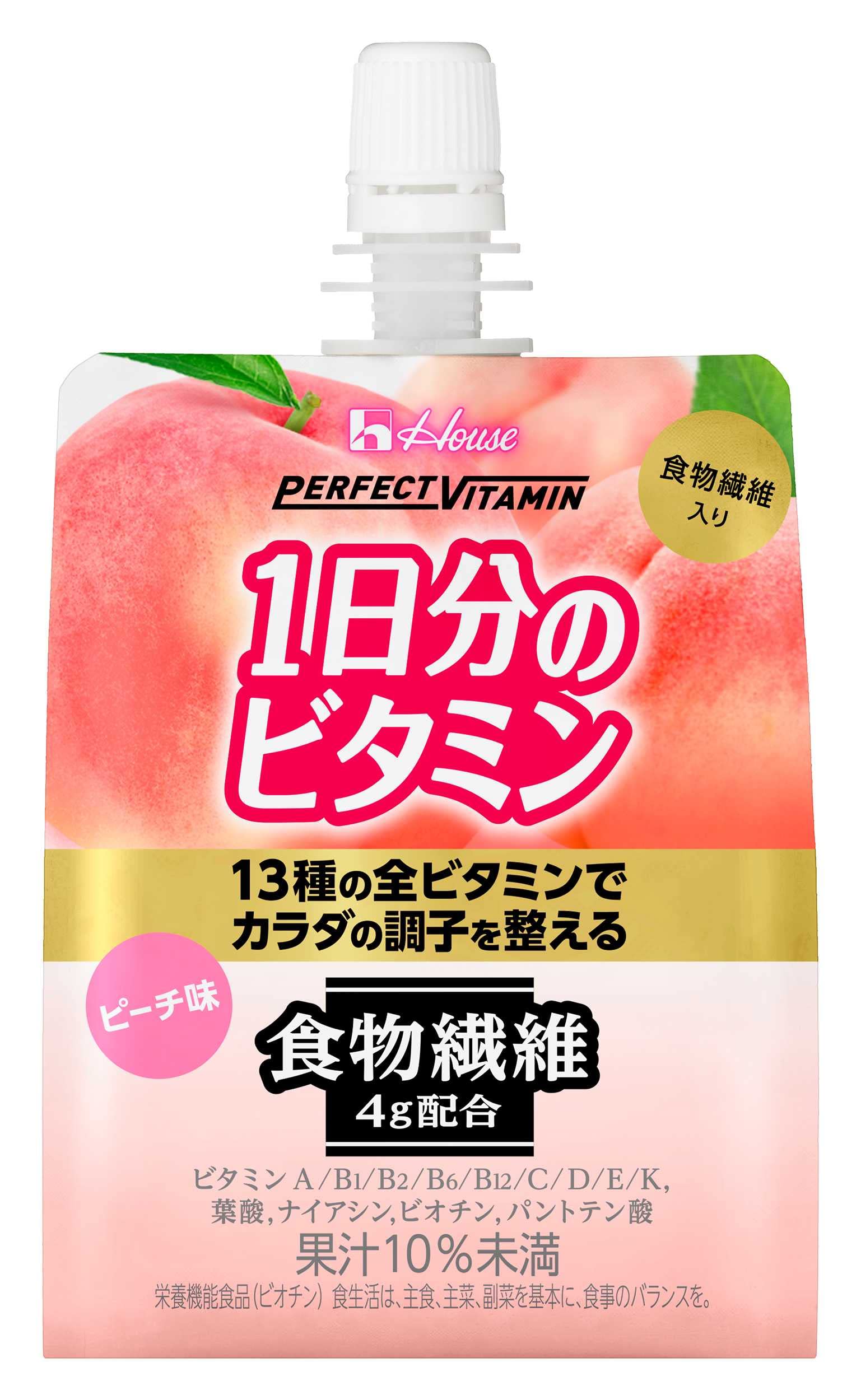 【Amazon.co.jp限定】 ハウスウェルネスフーズ ゼリー With セット (レモン×12袋ピーチ×12袋)各180g 計24袋