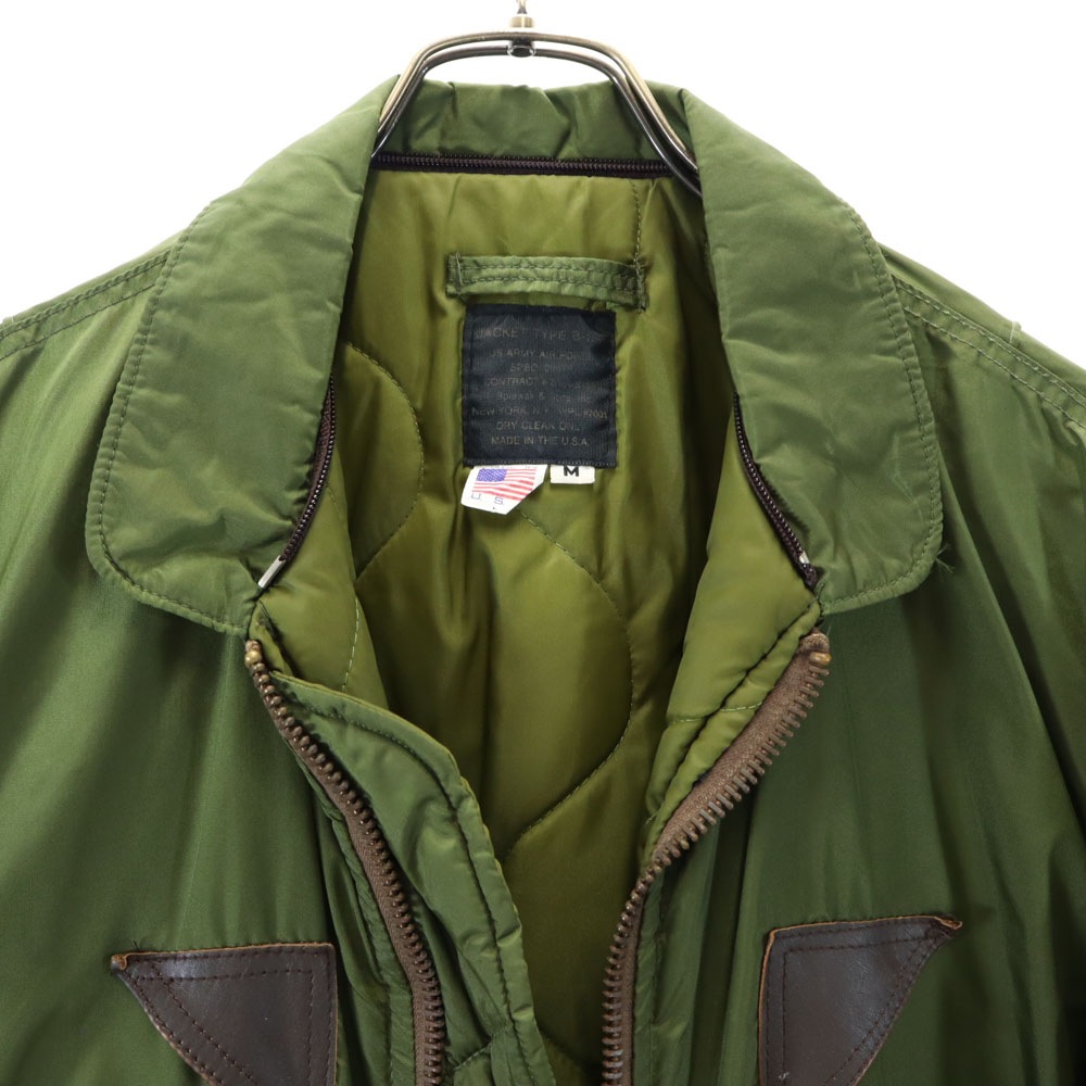 スピワック 90s USA製 オールド フライトジャケット M カーキ SPIEWAK B-15 ブルゾン メンズ