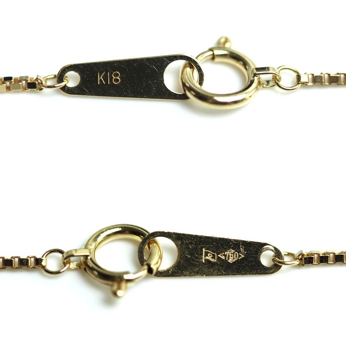 K18YG イエローゴールド ネックレス ベネチアン 3.6g 45cm レディース 中古 K18YG イエローゴールド ネックレス ベネチアン 3.6g 45cm レディース 中古