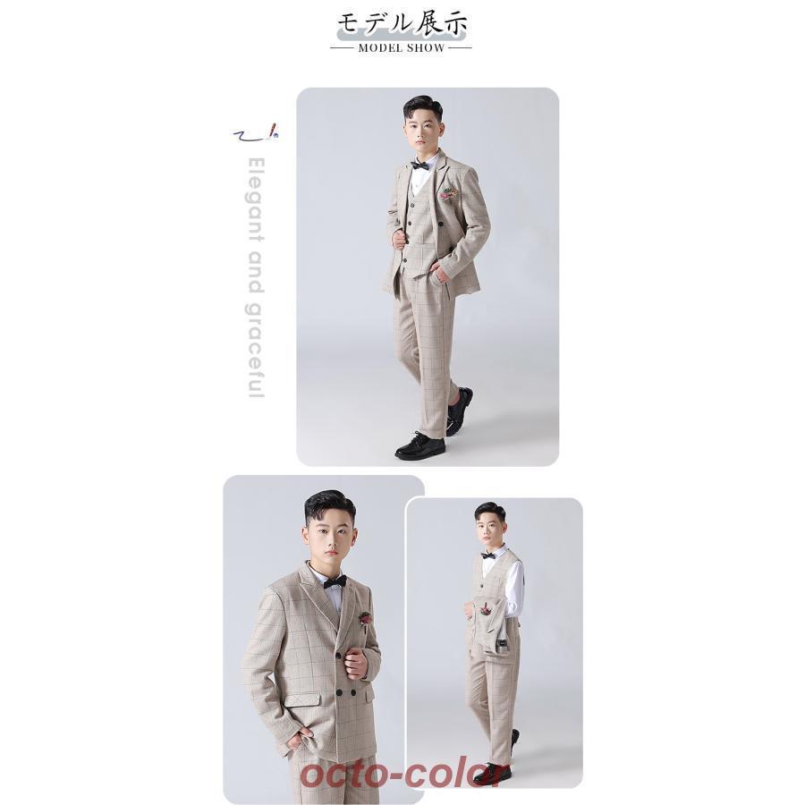 【ROSEBLINK】新品 チェック 卒業式 七五三 大きいサイズ 男の子 スーツ フォーマルスーツ グレー 男の子 b体 ストライプ スーツ 男の子 b体 卒業式 スーツ フォーマル スー