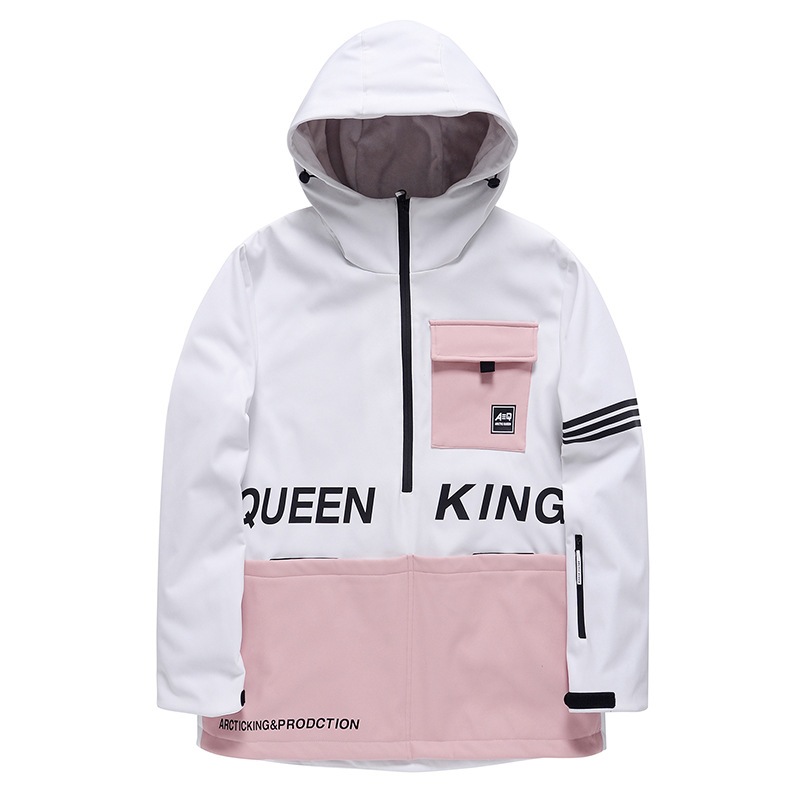 スキーウェアフードコート女性用冬のアウトドア防風保温　スキーウェア　シングルスノーボード　フードコート男性　型