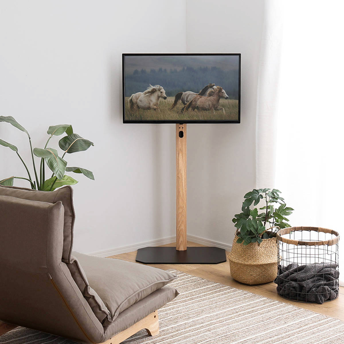 TVスタンド ハイタイプ 八角支柱 32-65型対応 木目調 テレビスタンド 壁寄せ テレビ台 スタンド コーナー 高さ調節 伸縮 TVラック 耐震 壁面 壁掛け風 コーナー型 シャビーオーク TVスタンド ハイタイプ 八角支柱 32-65型対応 木目調 テレビスタンド 壁寄せ テレビ台 スタンド コーナー 高さ調節 伸縮 TVラック 耐震 壁面 壁掛け風 コーナー型 シャビーオーク