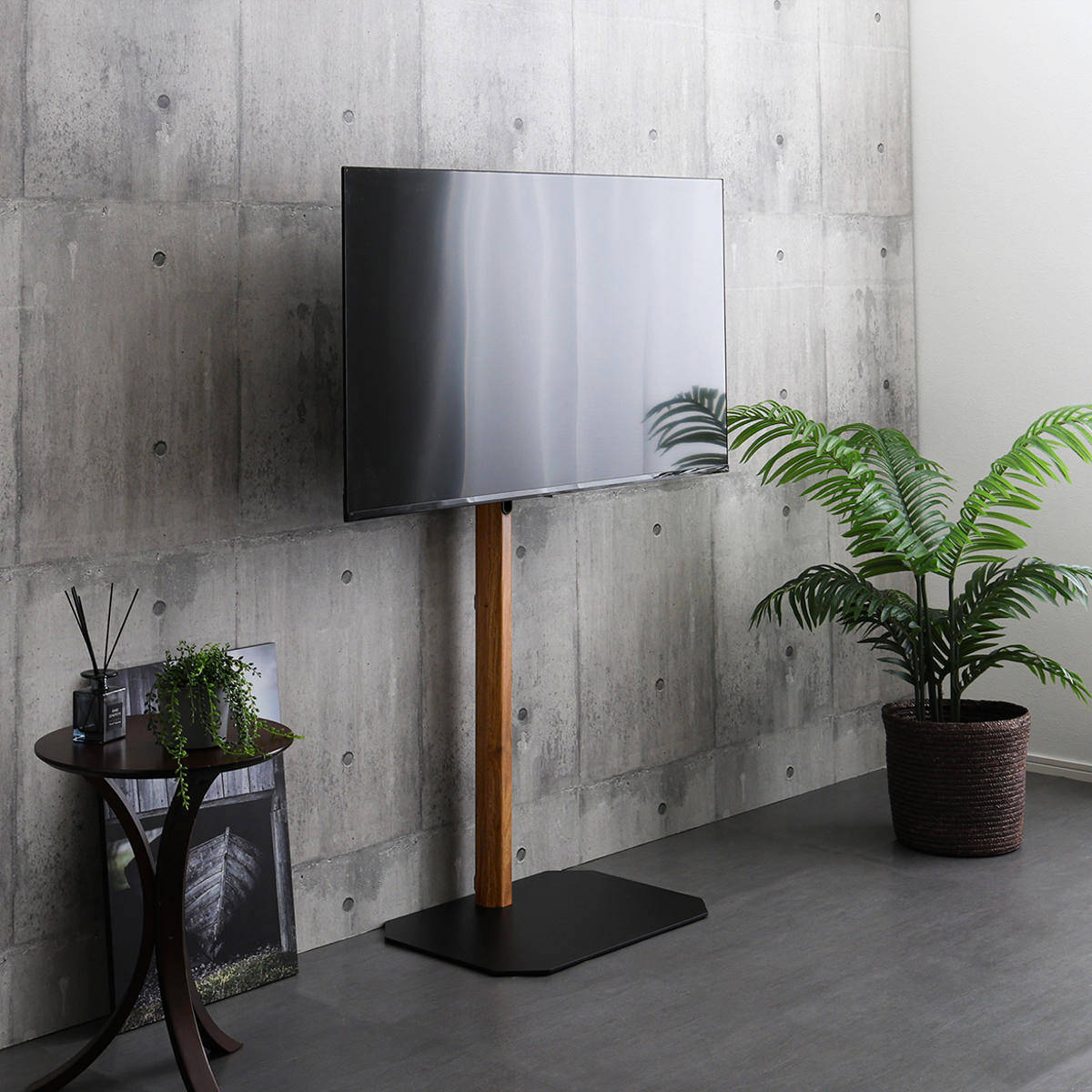 TVスタンド ハイタイプ 八角支柱 32-65型対応 木目調 テレビスタンド 壁寄せ テレビ台 スタンド コーナー 高さ調節 伸縮 TVラック 耐震 壁面 壁掛け風 コーナー型 シャビーオーク TVスタンド ハイタイプ 八角支柱 32-65型対応 木目調 テレビスタンド 壁寄せ テレビ台 スタンド コーナー 高さ調節 伸縮 TVラック 耐震 壁面 壁掛け風 コーナー型 シャビーオーク