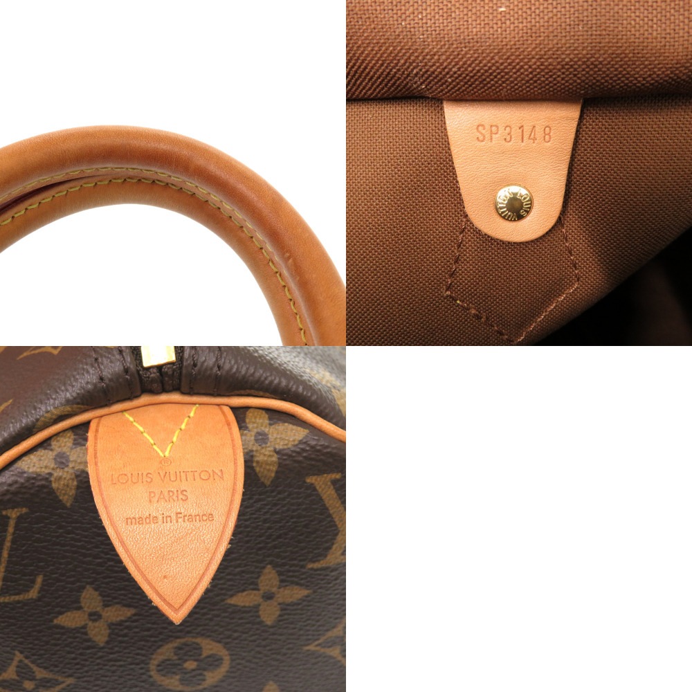 美品 新型 スピーディ30 モノグラム M41108 ハンドバッグ モノグラムキャンバス/モノグラム ブラウン LV 0107【中古】 レディース