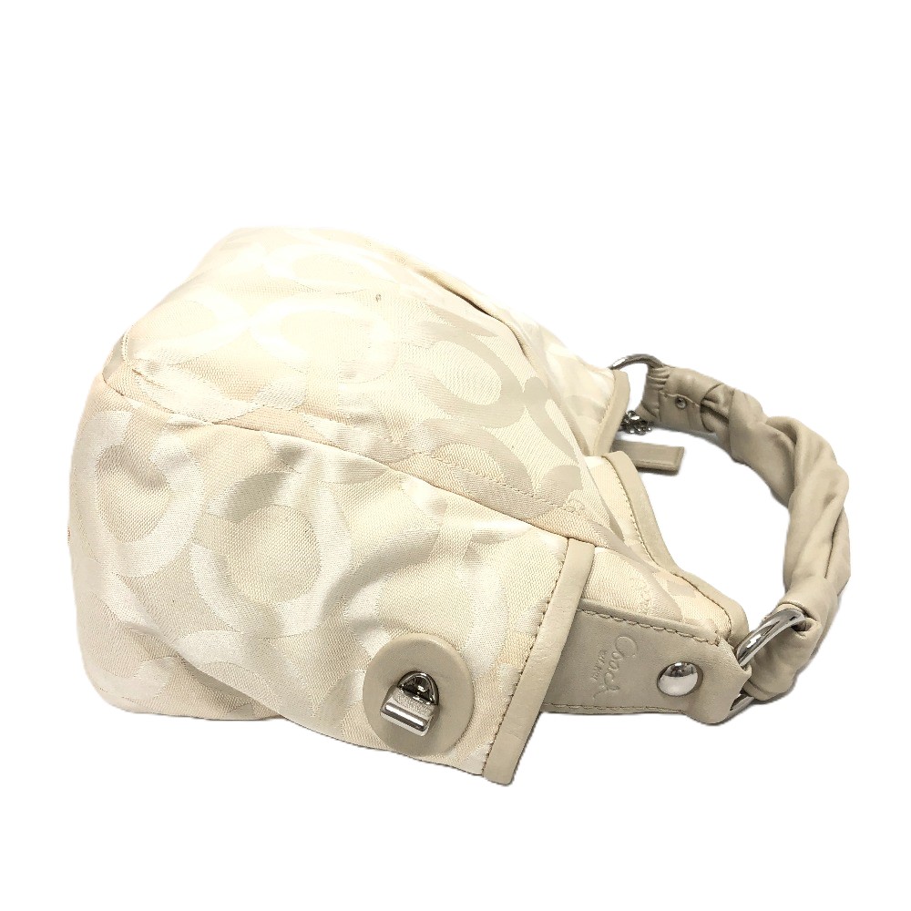 ハンドバッグ 13427 オプアート カバン バッグ 肩掛け ハンドバッグ レザー/キャンバス ベージュ ハンドバッグ 13427 オプアート カバン バッグ 肩掛け ハンドバッグ レザー/キャンバス ベージュ