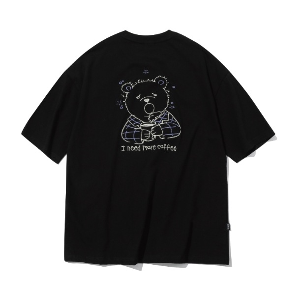CPGN STUDIO】 Coffe Bear Embroidery Short Sleeve Tee Tシャツ