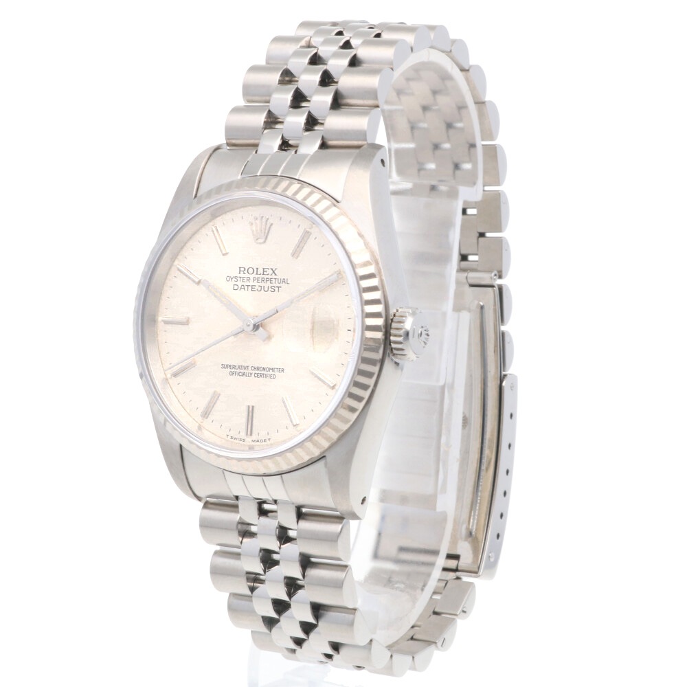ロレックス デイトジャスト オイスターパーペチュアル 腕時計 ステンレススチール 16234 自動巻き 1年保証 ROLEX 中古 ロレックス デイトジャスト オイスターパーペチュアル 腕時計 ステンレススチール 16234 自動巻き 1年保証 ROLEX 中古