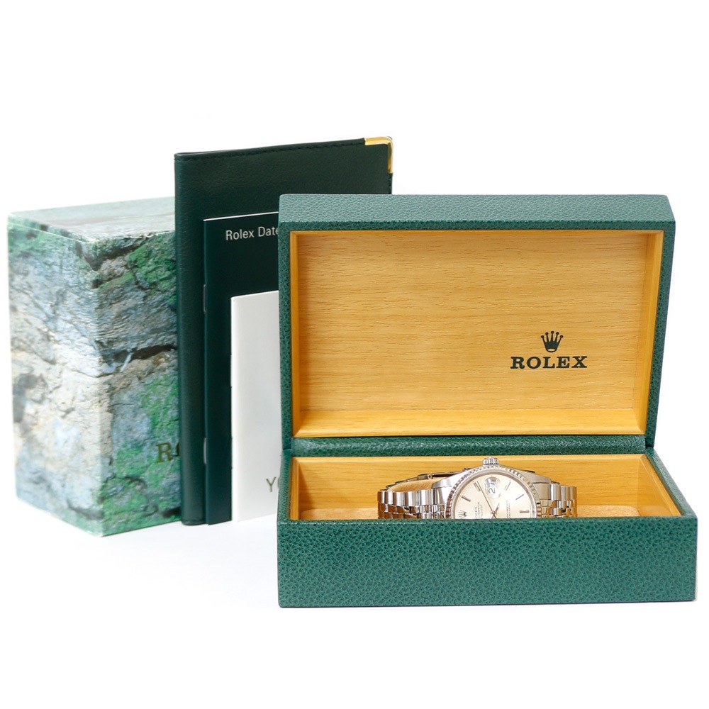 ロレックス デイトジャスト オイスターパーペチュアル 腕時計 ステンレススチール 16234 自動巻き 1年保証 ROLEX 中古 ロレックス デイトジャスト オイスターパーペチュアル 腕時計 ステンレススチール 16234 自動巻き 1年保証 ROLEX 中古