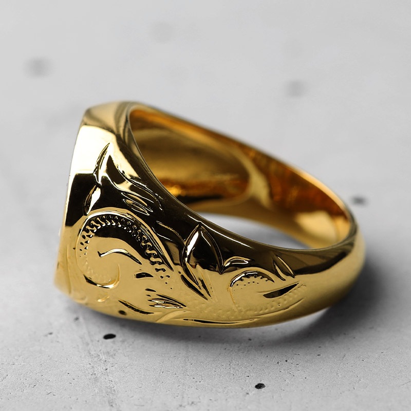 BFF 印台リング ヤシの木 [bffr006-g-l]