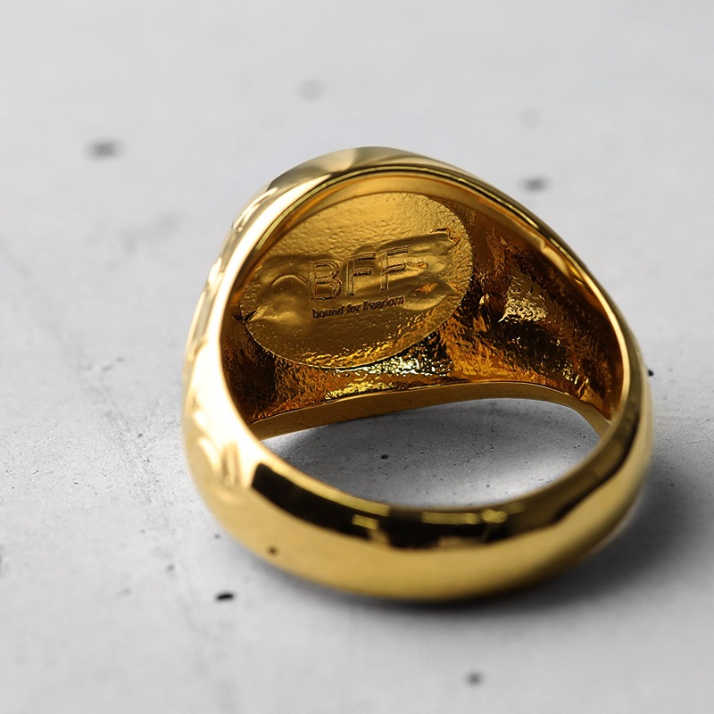 BFF 印台リング ヤシの木 [bffr006-g-l]