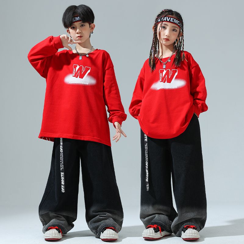 子供の街のダンスのファッション服の秋の男女の子供のクールでかっこいいです 子供の街のダンスのファッション服の秋の男女の子供のクールでかっこいいです