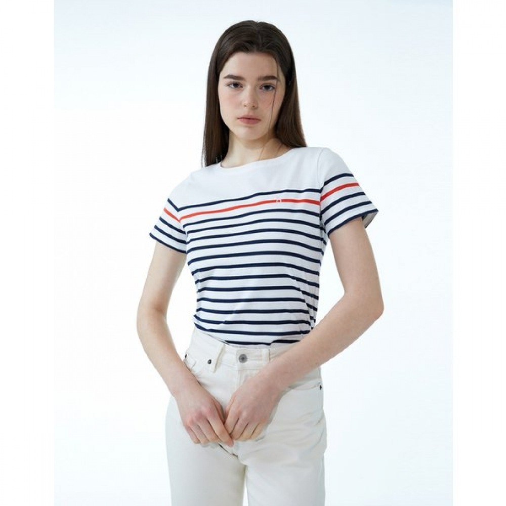 [24SS] [ベスト] [100% コットン] [クラシックセラー] ホワイトストライプ WSTS4B421WT