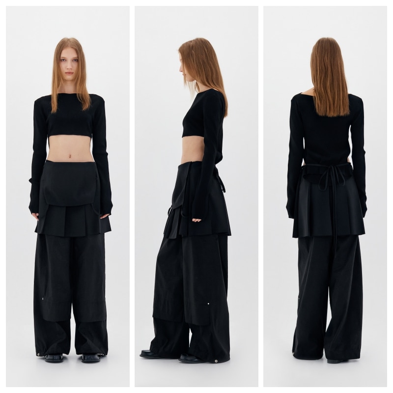 【LOW CLASSIC】 2-WAY KNIT TOP : 3COLORS 【LOW CLASSIC】 2-WAY KNIT TOP : 3COLORS