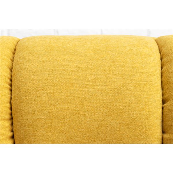 高座椅子 ディープイエロー 背もたれ無段階リクライニング 組立品 高座椅子 ディープイエロー 背もたれ無段階リクライニング 組立品