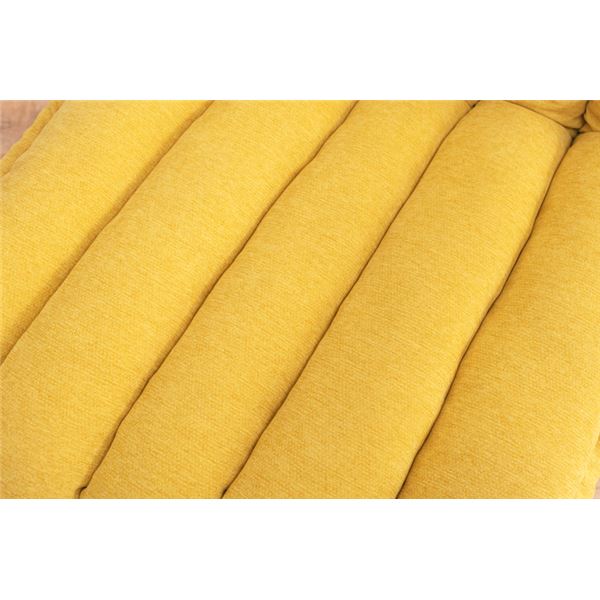 高座椅子 ディープイエロー 背もたれ無段階リクライニング 組立品 高座椅子 ディープイエロー 背もたれ無段階リクライニング 組立品