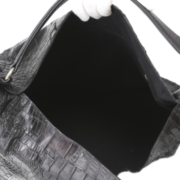 クロコダイル K-11765 ショルダーバッグ ブラック CROCODILE マット 訳あり