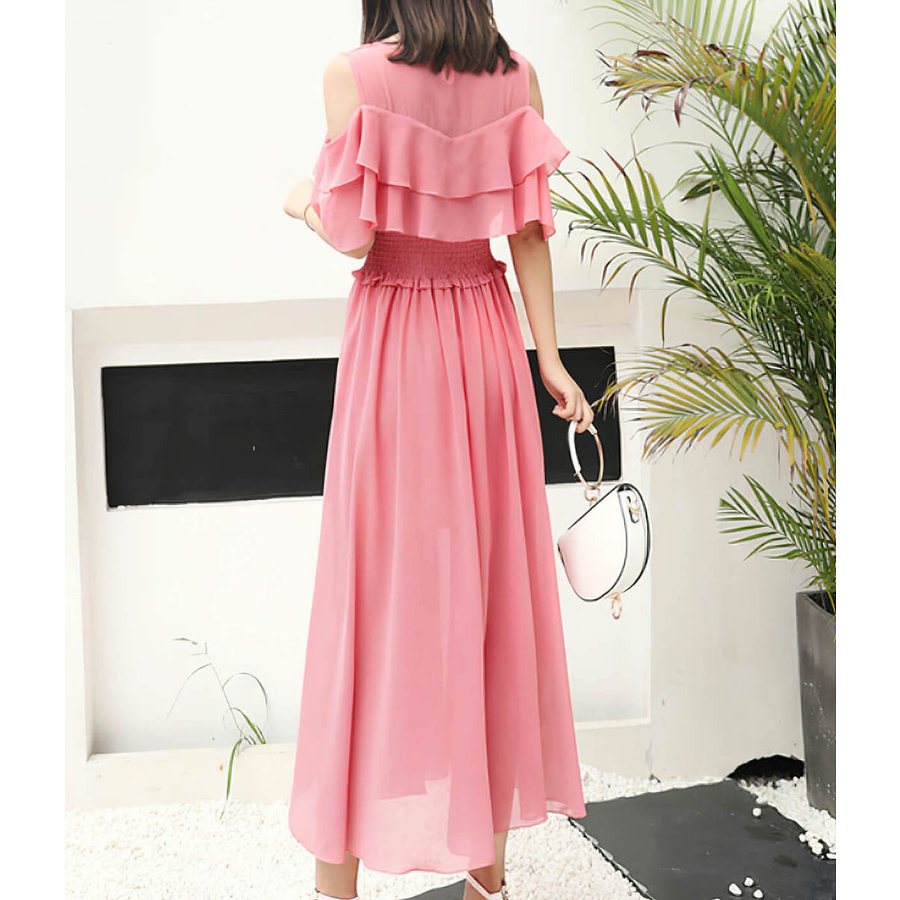 ロング 緑 シフォン ワンピース ハイウエスト ピンク 黒 その他 ワンピース ドレス 驚きの値段で Www Quartzhotel Mx