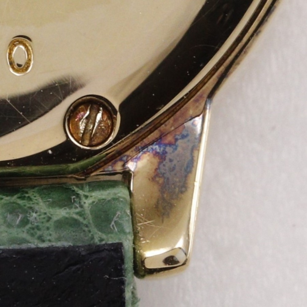 マストロンド ヴェルメイユ cal.157.06 1811 腕時計 シルバー925 リザード ゴールド クオーツ アナログ表示 レディース 白文字盤 中古品 マストロンド ヴェルメイユ cal.157.06 1811 腕時計 シルバー925 リザード ゴールド クオーツ アナログ表示 レディース 白文字盤 中古品