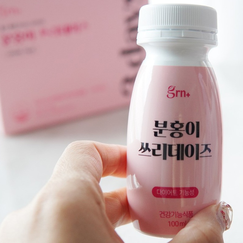 お試しセット とにかくお腹周りがかなりスッキリ Pink100ml x 3本&Green100ml x 3本 ドリンクタイプのダイエット健康機能食品 pink3days green3days