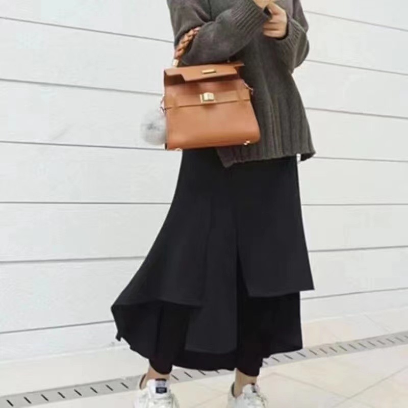 【No.1 人気商品】 主役級デザイン カジュアル 通勤 OL フェミニン Aライン レイヤード スカート付き レギンス オシャレ 保温性 パンツ スカート 【No.1 人気商品】 主役級デザイン カジュアル 通勤 OL フェミニン Aライン レイヤード スカート付き レギンス オシャレ 保温性 パンツ スカート