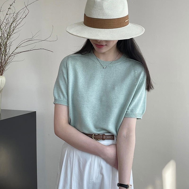 レディース トップス サマーセーター サマーニット 半袖 Uネック ラウンドネック フェミニン かわいい 大人可愛い きれいめ シンプル カジュアル 上品 おしゃれ かっこいい レトロ こなれ感 レディース トップス サマーセーター サマーニット 半袖 Uネック ラウンドネック フェミニン かわいい 大人可愛い きれいめ シンプル カジュアル 上品 おしゃれ かっこいい レトロ こなれ感