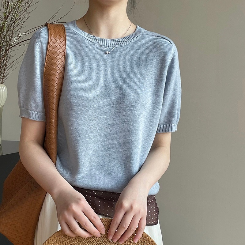 レディース トップス サマーセーター サマーニット 半袖 Uネック ラウンドネック フェミニン かわいい 大人可愛い きれいめ シンプル カジュアル 上品 おしゃれ かっこいい レトロ こなれ感 レディース トップス サマーセーター サマーニット 半袖 Uネック ラウンドネック フェミニン かわいい 大人可愛い きれいめ シンプル カジュアル 上品 おしゃれ かっこいい レトロ こなれ感