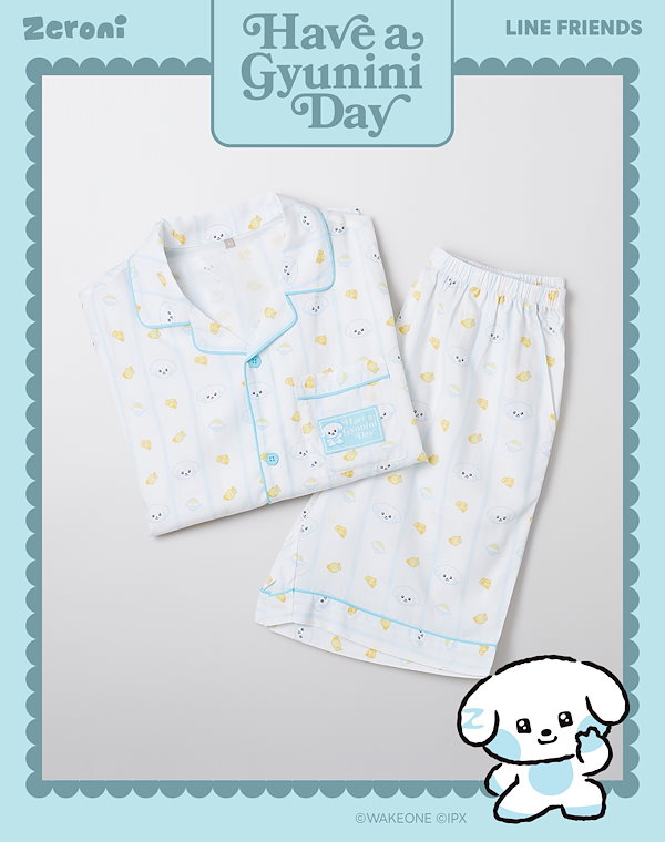 SPAO zeroni LINE FRIENDS 半袖 パジャマ(IVORY) Qoo10] スパオ 【ZB1 × SPAO 正規品】ゼロベー