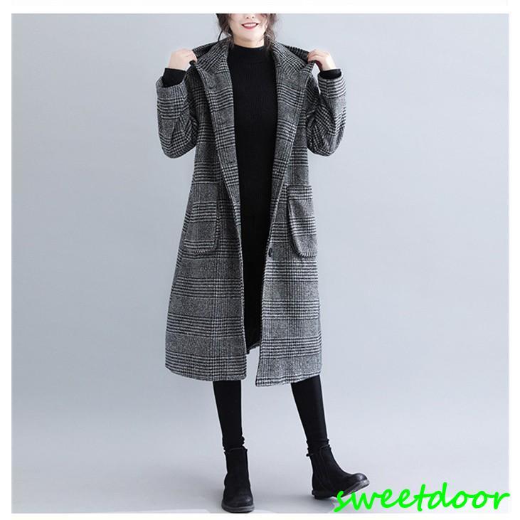 グレンチェック コート チェスターコート レディース ロングコート フード付き アウター チェック柄 上着 ゆったり 大きいサイズ 秋 冬