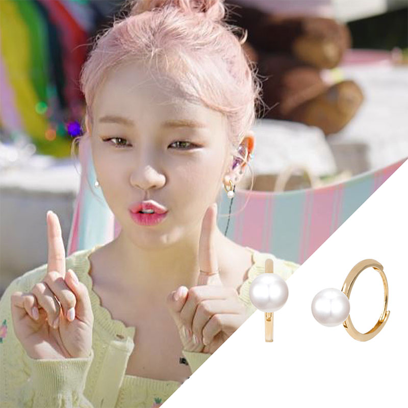 [韓国芸能人着用韓国人気製品]14k デリア パール ワンタッチ リングピアス/韓国ファッション/韓国ファッションスタイル/韓国ストリートファッション/SNSで人気/韓国の人気ブランド