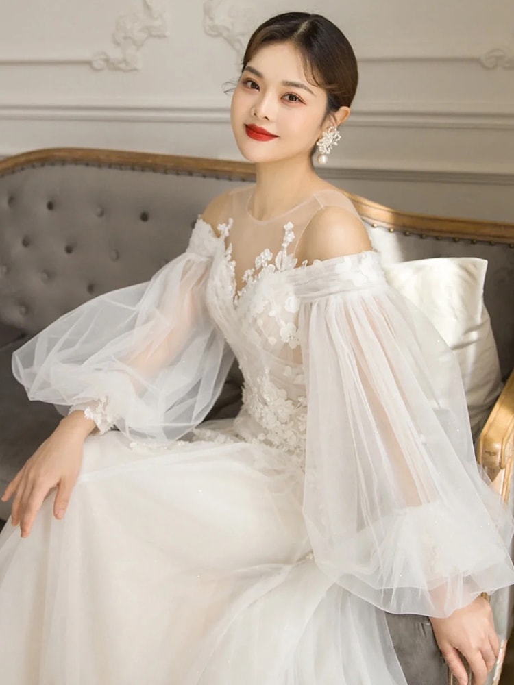 ウェディングドレス チュールドッキング 森ガール 綺麗 ドレス パーティー フォーマル イブニングドレス 演奏会 ウェディング 発表会 成人式 ロングドレス