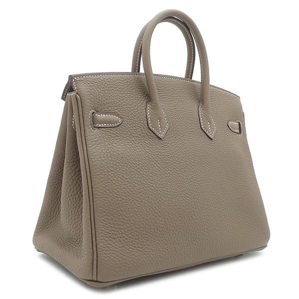 エルメス HERMES ハンドバッグ バーキン25 トゴ エトゥープ シルバー金具 グレージュ Z刻印 【箱】【中古】 エルメス HERMES ハンドバッグ バーキン25 トゴ エトゥープ シルバー金具 グレージュ Z刻印 【箱】【中古】