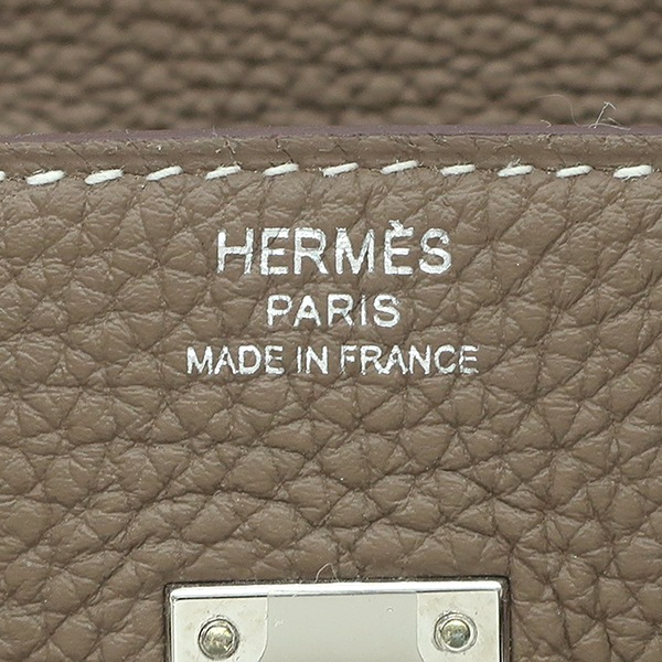 エルメス HERMES ハンドバッグ バーキン25 トゴ エトゥープ シルバー金具 グレージュ Z刻印 【箱】【中古】 エルメス HERMES ハンドバッグ バーキン25 トゴ エトゥープ シルバー金具 グレージュ Z刻印 【箱】【中古】