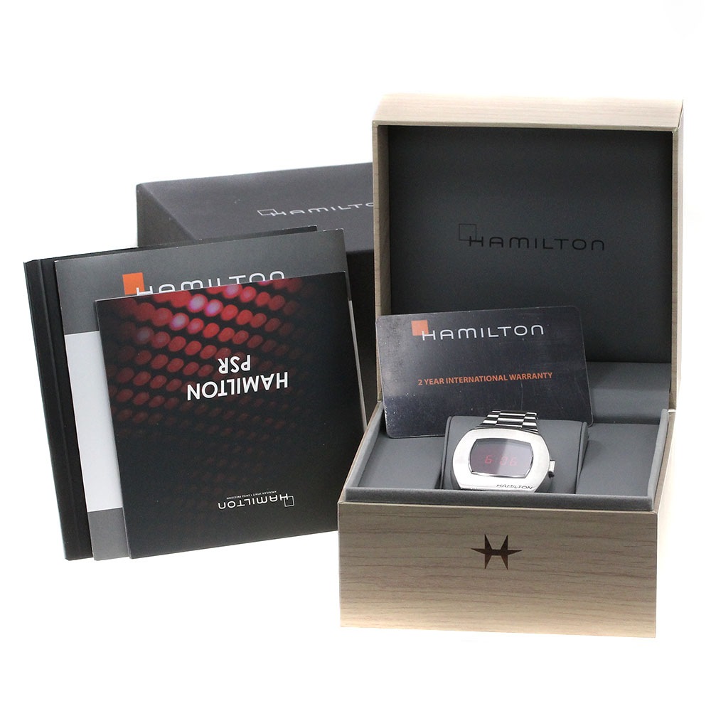 ハミルトン HAMILTON PSR パルサー クォーツ メンズ箱、保証書付き